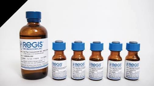 Ion pair concentrate reagent bottles for reversed-phase HPLC methods